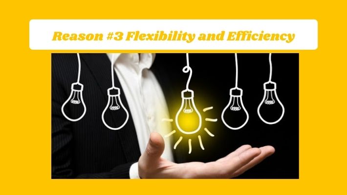 Reason #3 Flexibility and Efficiency