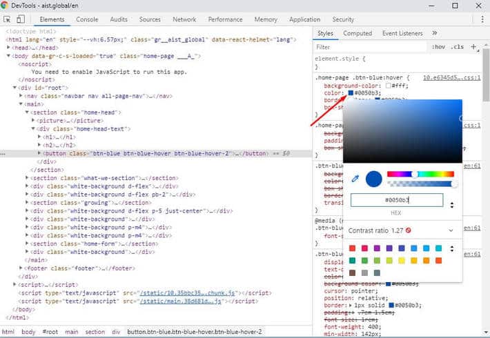 Check the color in HTML - How to check Website Quality