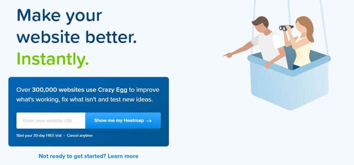 A/B Testing Tool: Crazy Egg