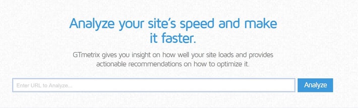 Speed Optimization Tool: GTMetrix