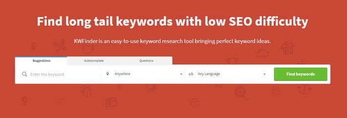 Keyword Optimization Tool: KWFinder