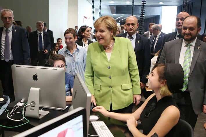 Angela Merkel visited Tuma Center